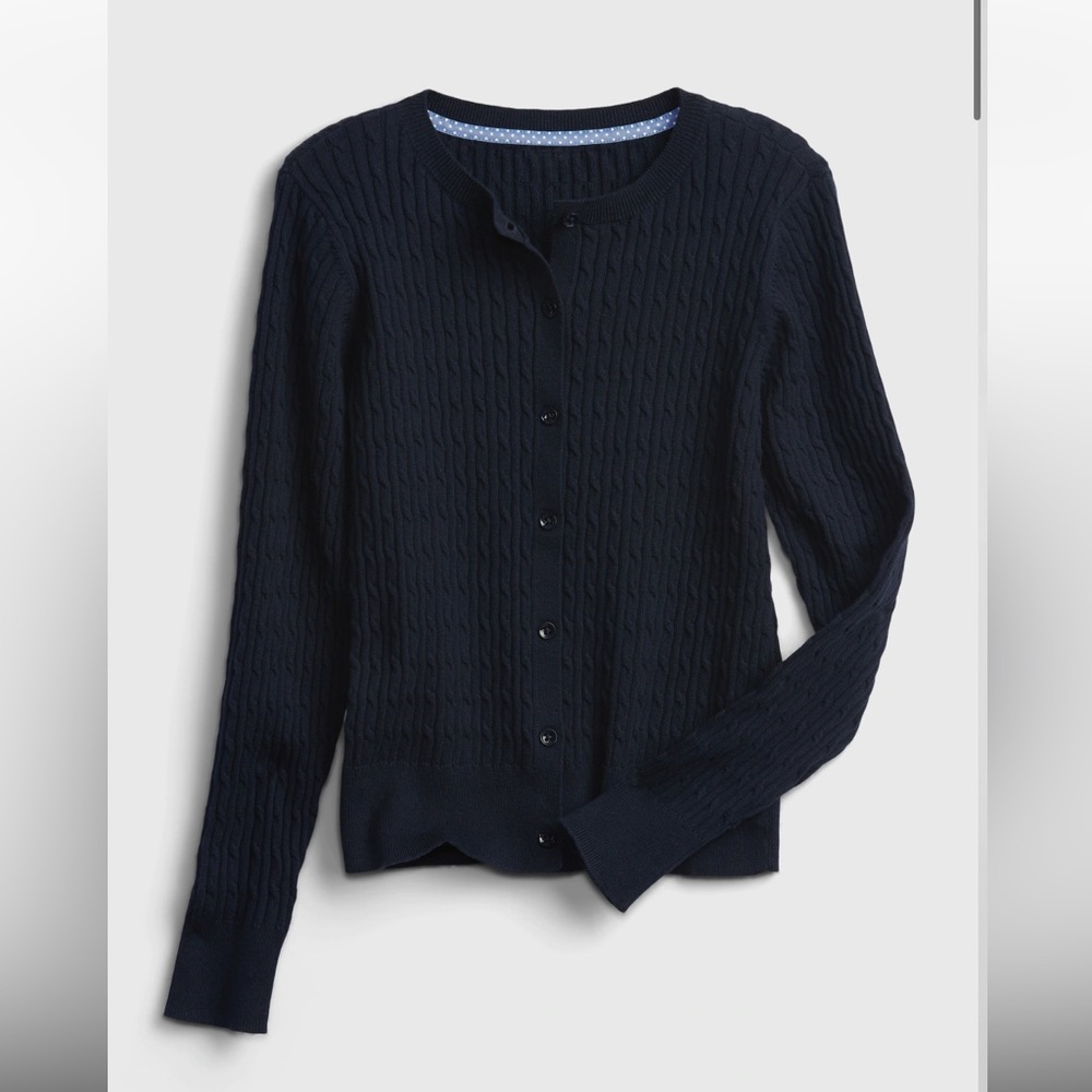 Gap Kids 100% Organic Cotton Uniform Cardigan